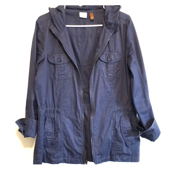 Navy Blue Utility Jacket - Picture 2 of 6